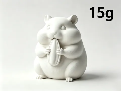 Soporte: Hamster standing with a sunflower seed — referencia de MakerWorld