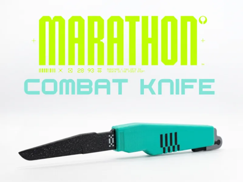 Marathon Combat Knife Prop - 3 Parts, easy print!