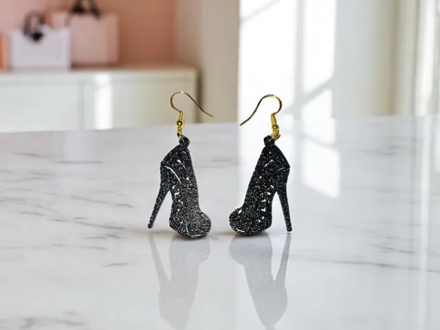 Woman shoes earrings