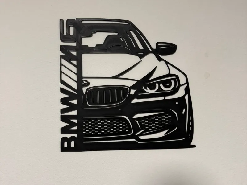 BMW_M6_Front_Wanddeko