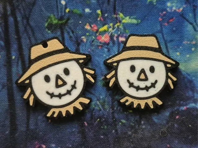 Scarecrow Head Earrings