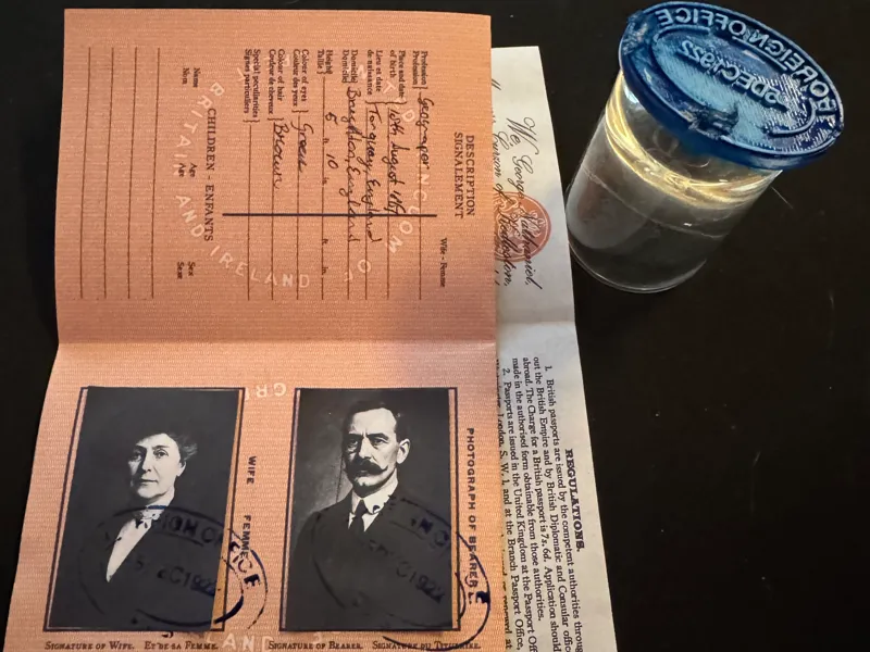 1920s Passport Stamp