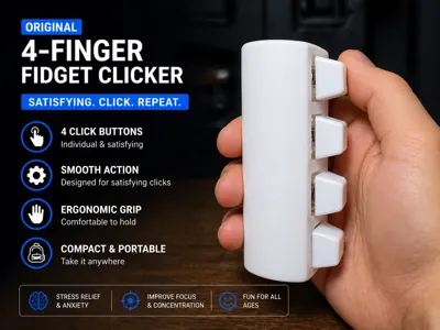 ORIGINAL 4 Finger Fidget Clicker