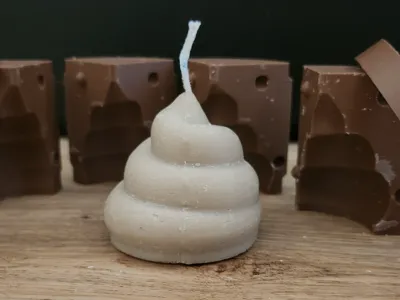 Funny Poop Candle Mold – DIY Swirl Poop Candle