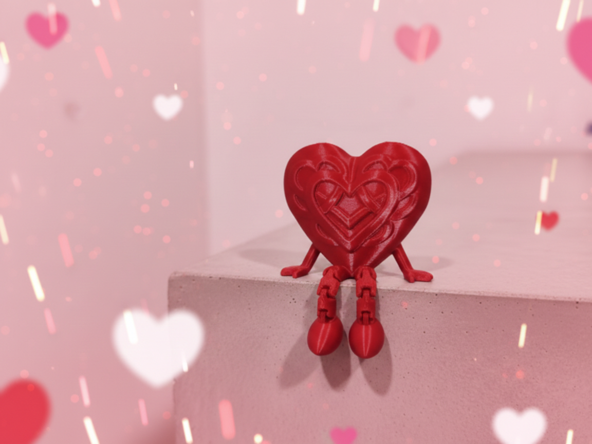 FLEXI Heart overlapping textures