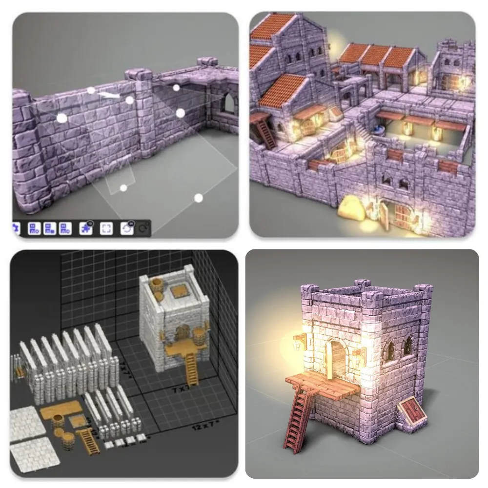 Wargame Fantasy Stonehaven - Modular 3D Scenery - Free 3D Print Model ...