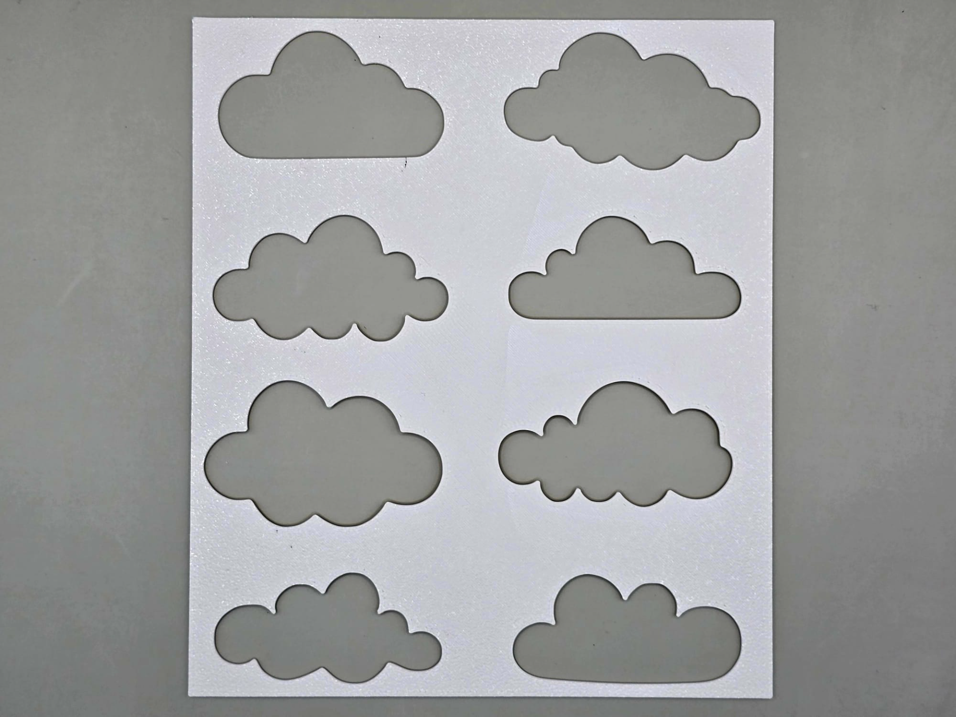 Cloud Stencil Template Craft