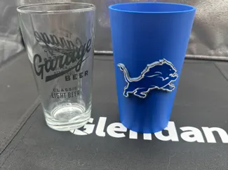 Lions pint coozie