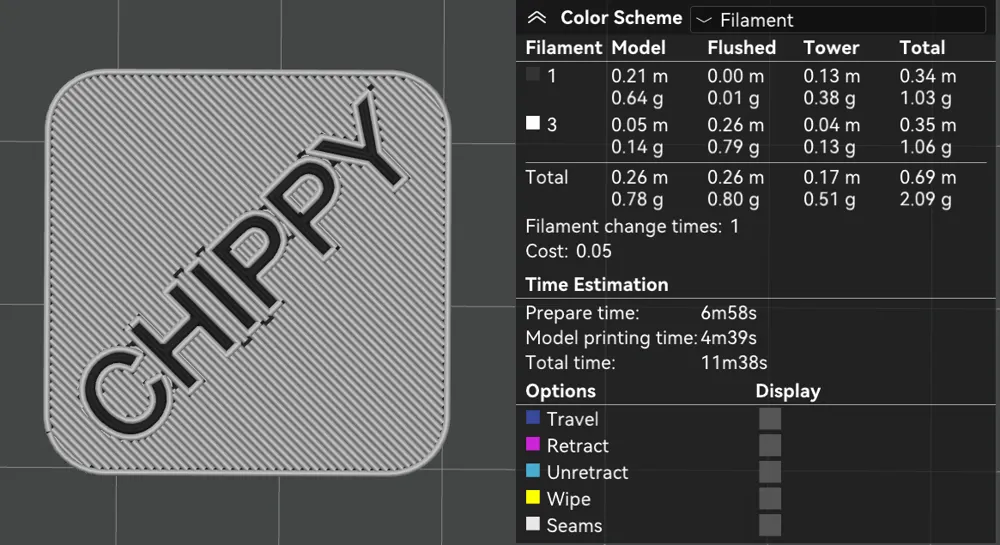 Chippy Rate Print Profiles 5 Minute Print 2g by Justa335i - MakerWorld
