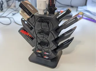 USB flash drive holder with stand and magnets 