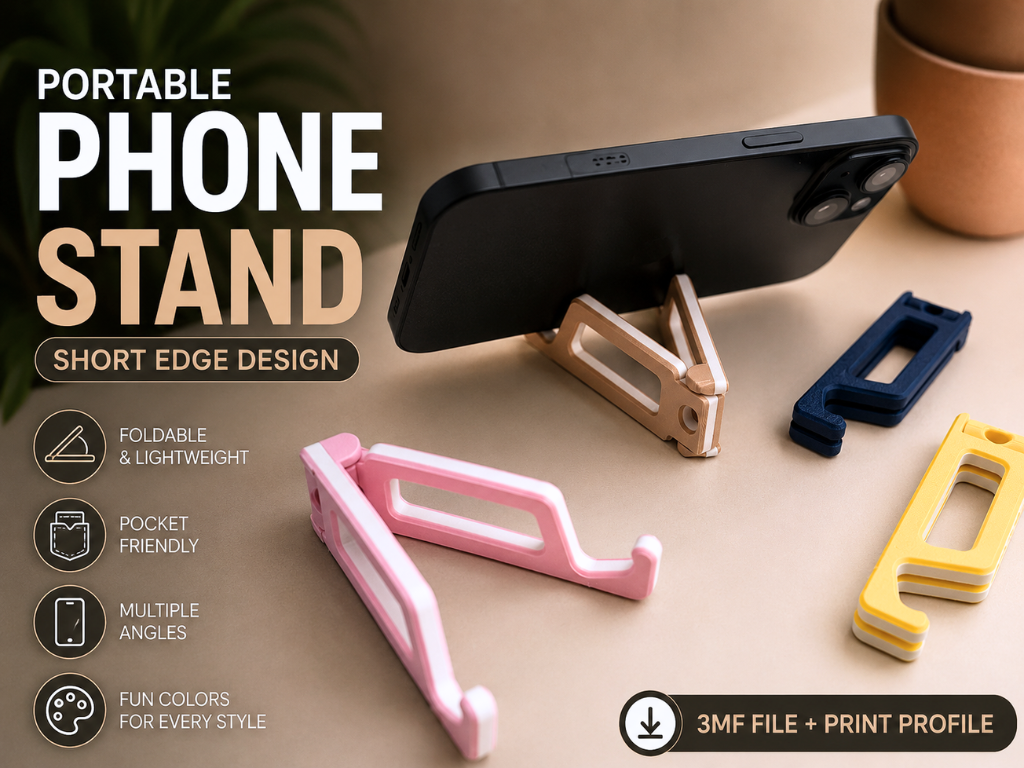 Foldable Phone Stand - Short Edge 