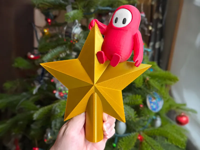 Fall Guys Tree Topper Star