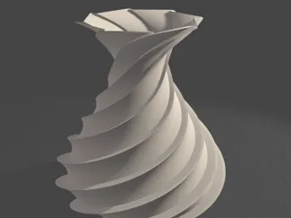 Modern Helix Vase