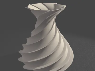 Modern Helix Vase