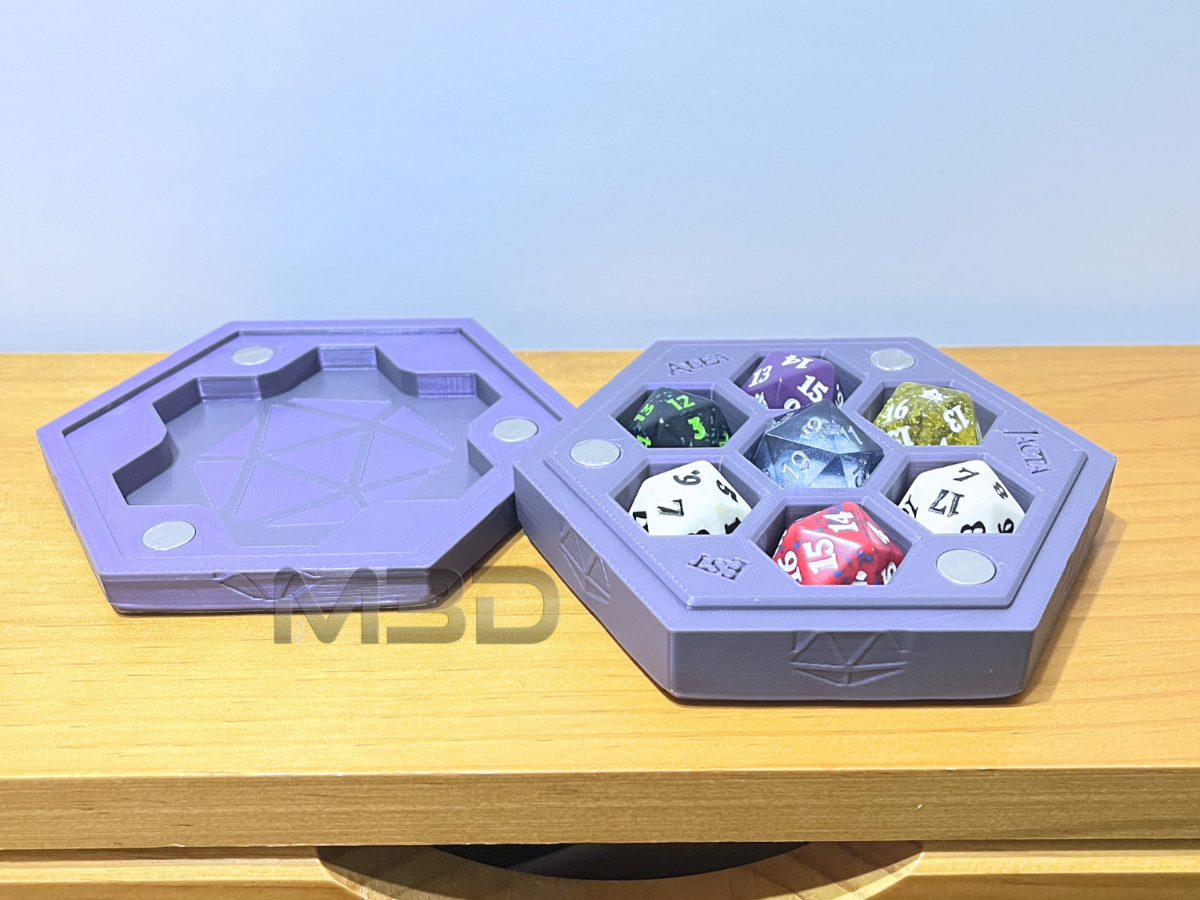 Hexagon Dice Box – Magnetic RPG Storage