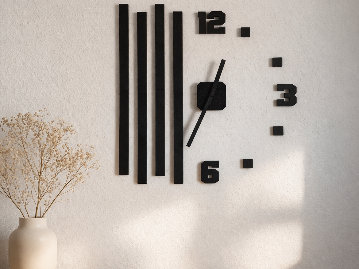 Moderne Wanduhr – 48 x 48 cm