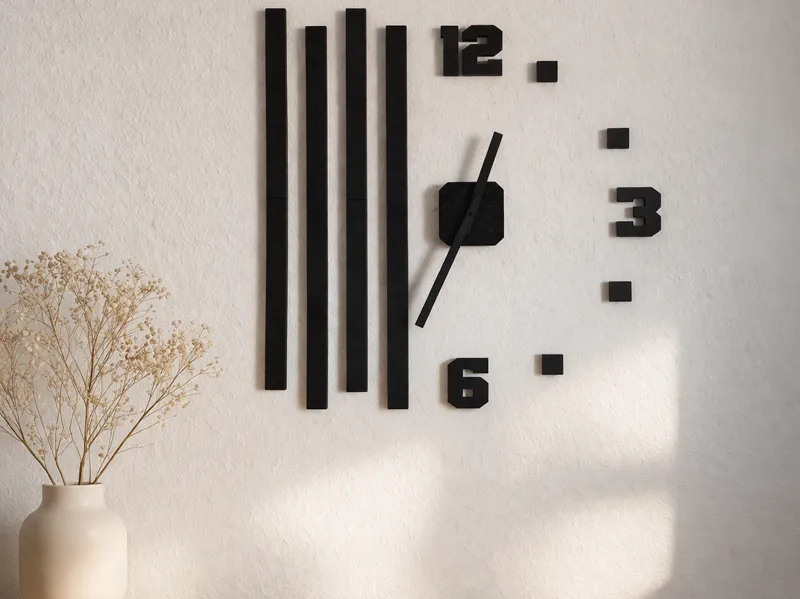 Moderne Wanduhr – 48 x 48 cm