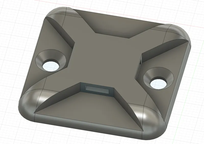 Kabelbinderhalter / Cable tie holder
