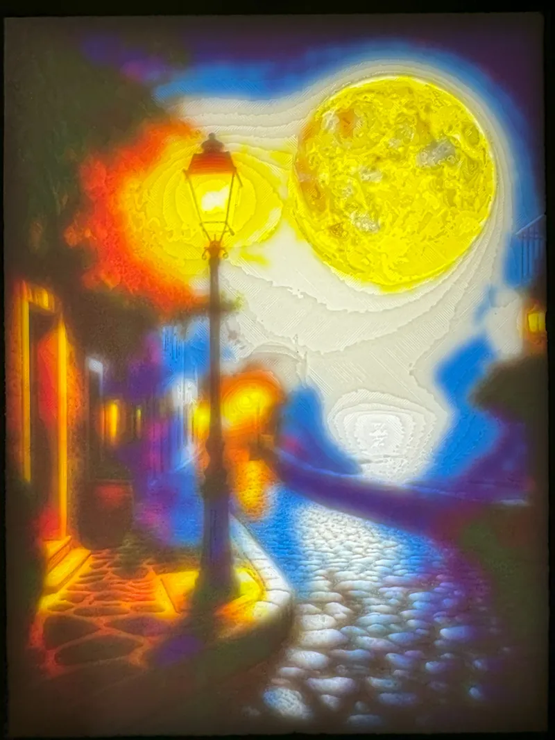 Lithophane: Street Corner