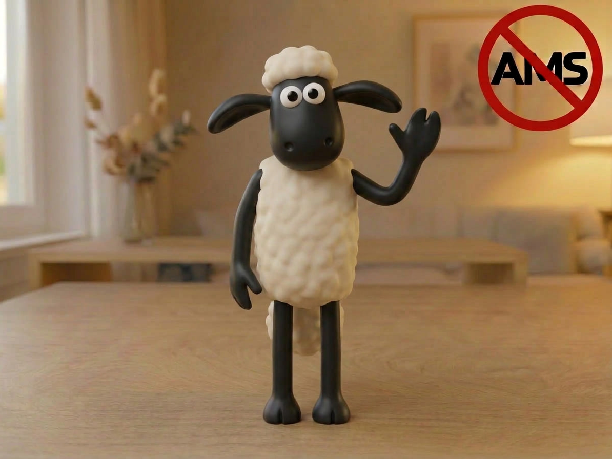 Shaun the Sheep – Figurine (AMS + No AMS Versions) - 1