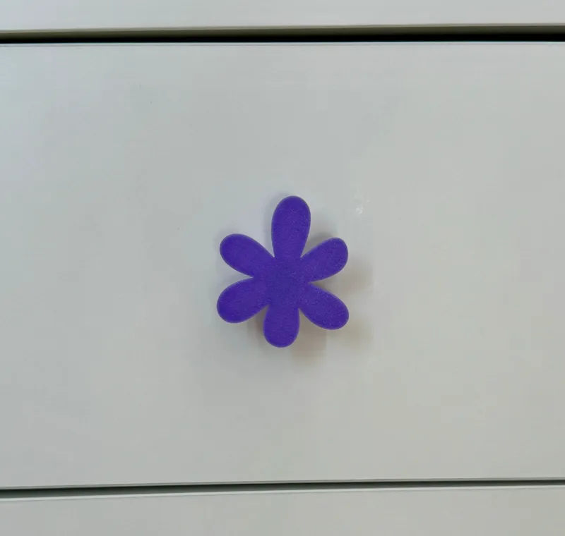 Flower drawer and door knob for Ikea Kallax