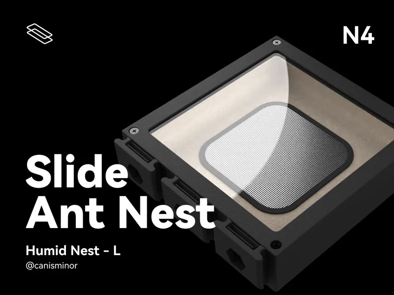 Slide Ant Nest - N4 (Large Humid Nest)
