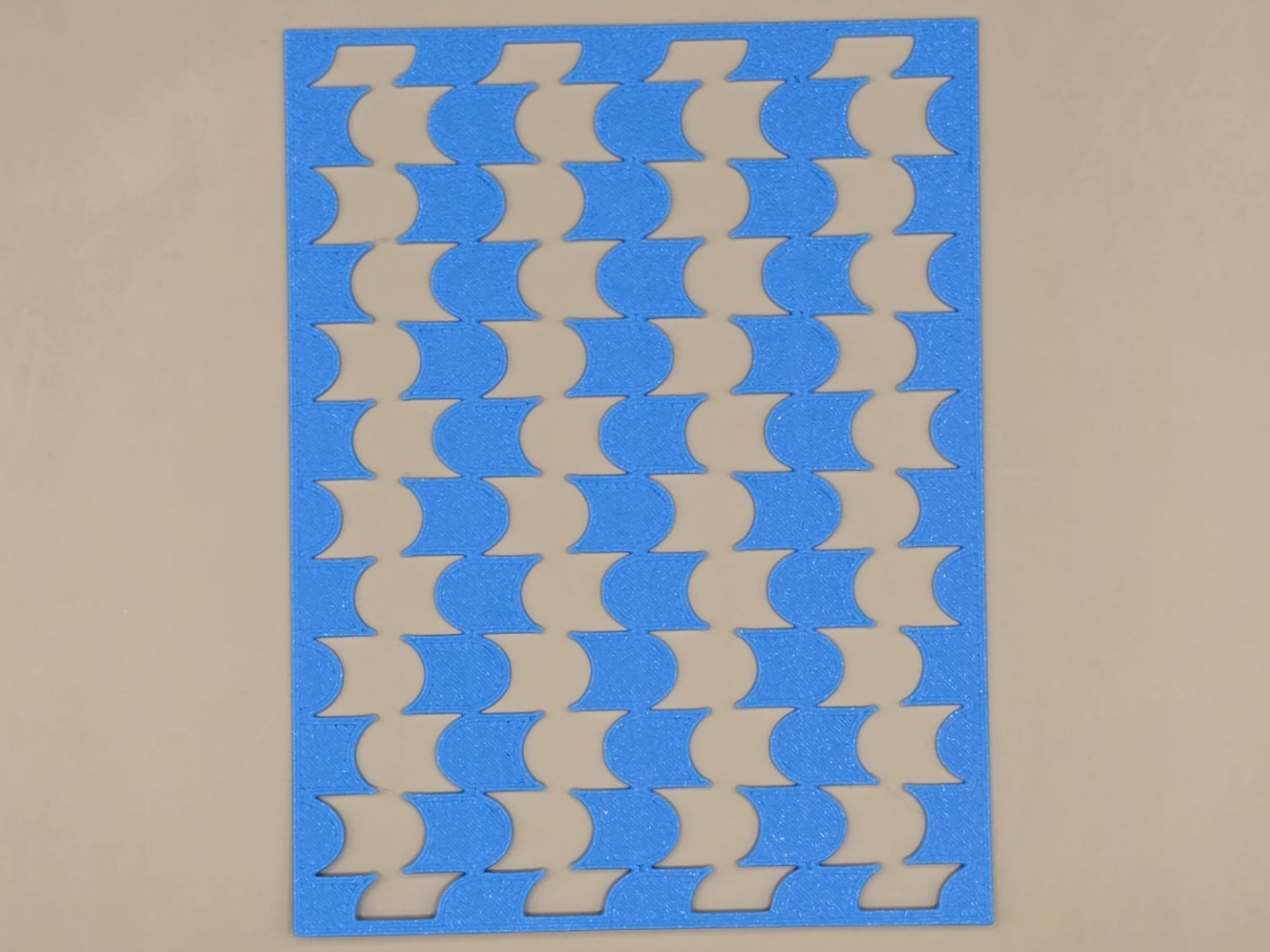 Abstract Concertina Stencil Template