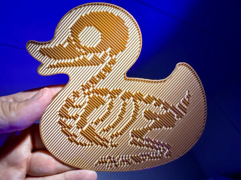 Holographic Effect Rubber Duck Skeleton