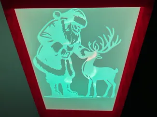 Lichtpaneele für den festlichen Laternenpfahl