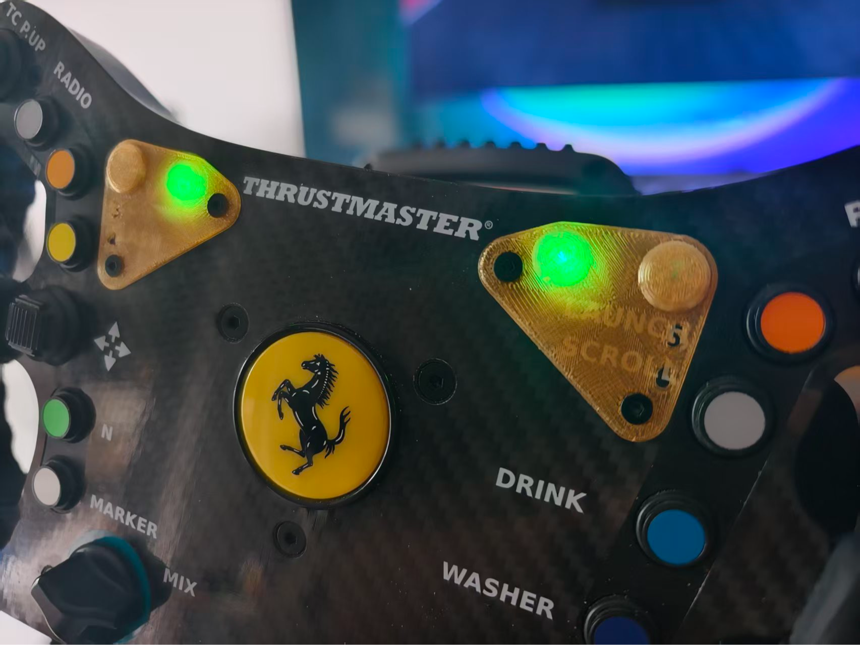 Thrustmaster 488 GT3 LED Diffuser - No More Glare!