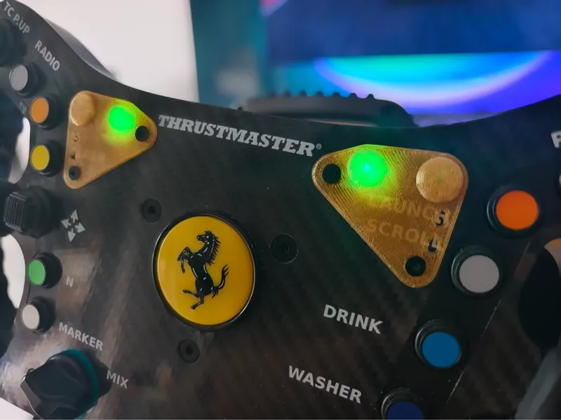 Thrustmaster 488 GT3 LED Diffuser - No More Glare!