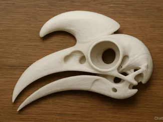 Rhinoceros Hornbill Skull