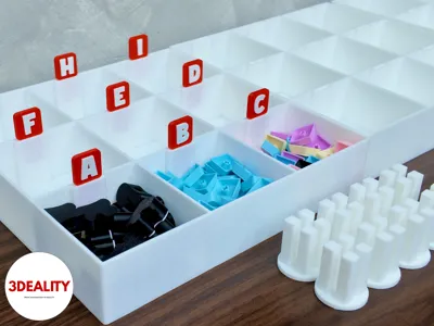Modular Tray 3x3 with Coupler and Label for POPUPS