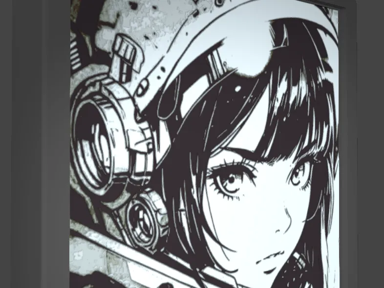 Anime Girl Retro Space