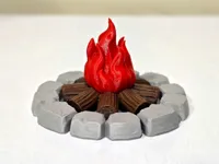 Multicolored Campfire