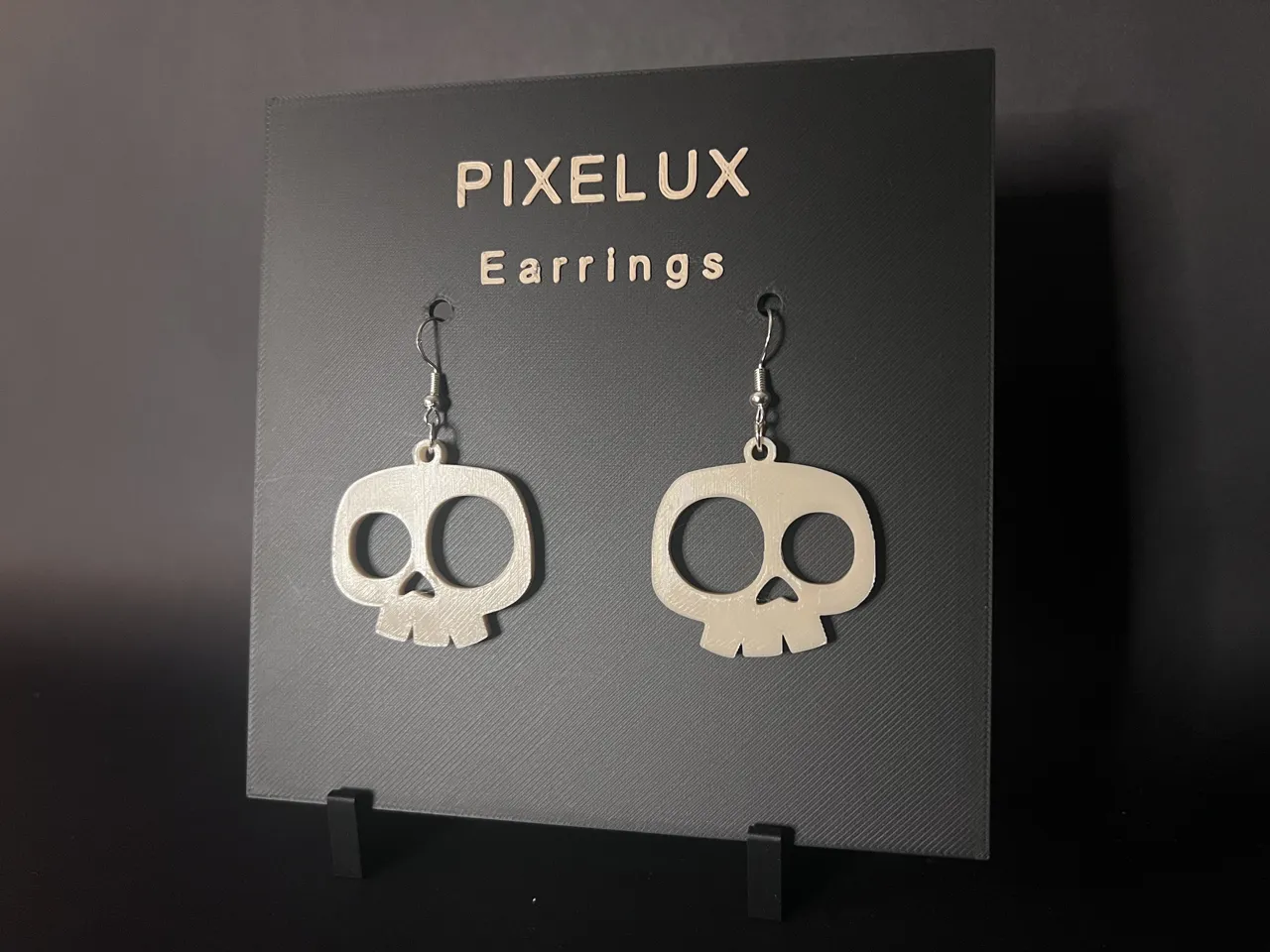 Minimalist Skull Earrings / Ornament view 2