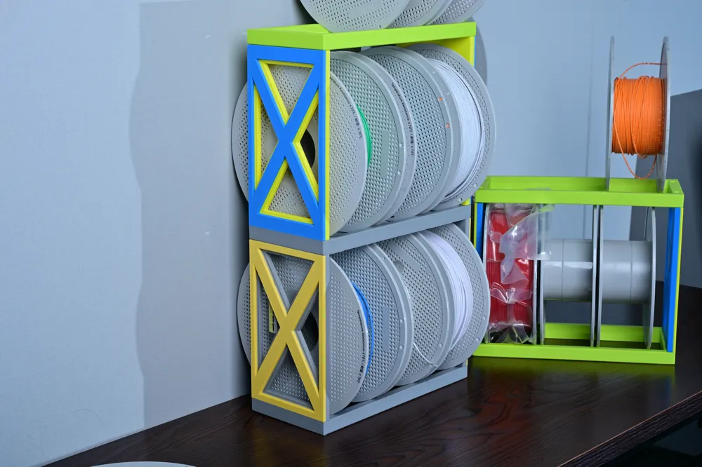 Filament Storage Rack (Freely Combinable) - Free 3D Print Model ...