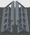 Version 2: x2 HT & single AMS 2 Pro Holder w/ vent openings
