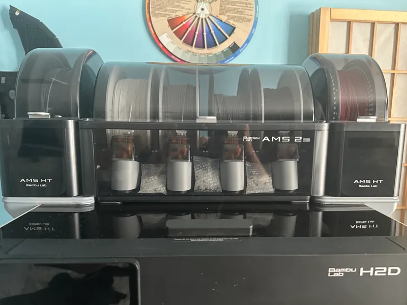 x2 HT and single AMS 2 Pro Holder for H2 Series