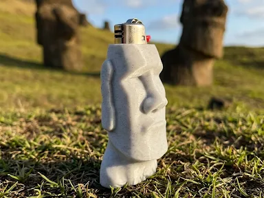 Moai TIKI Head (Easter Island) - BIC sleeve