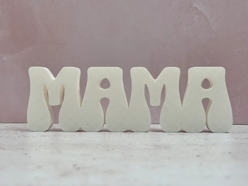 Mama Schriftzug für Trockenblumen