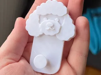 Poodle towel hook