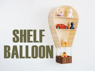 Hot Air Balloon Wall Shelf
