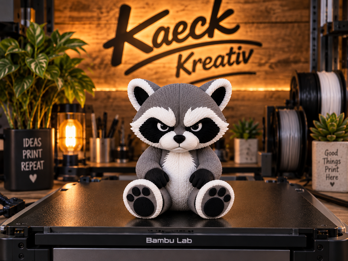 Grumpy Raccoon, The Original - 3D printed Sculptures, in stock in India