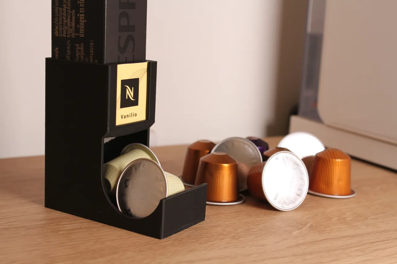 Nespresso Original Pod Dispenser with label Slot view 4