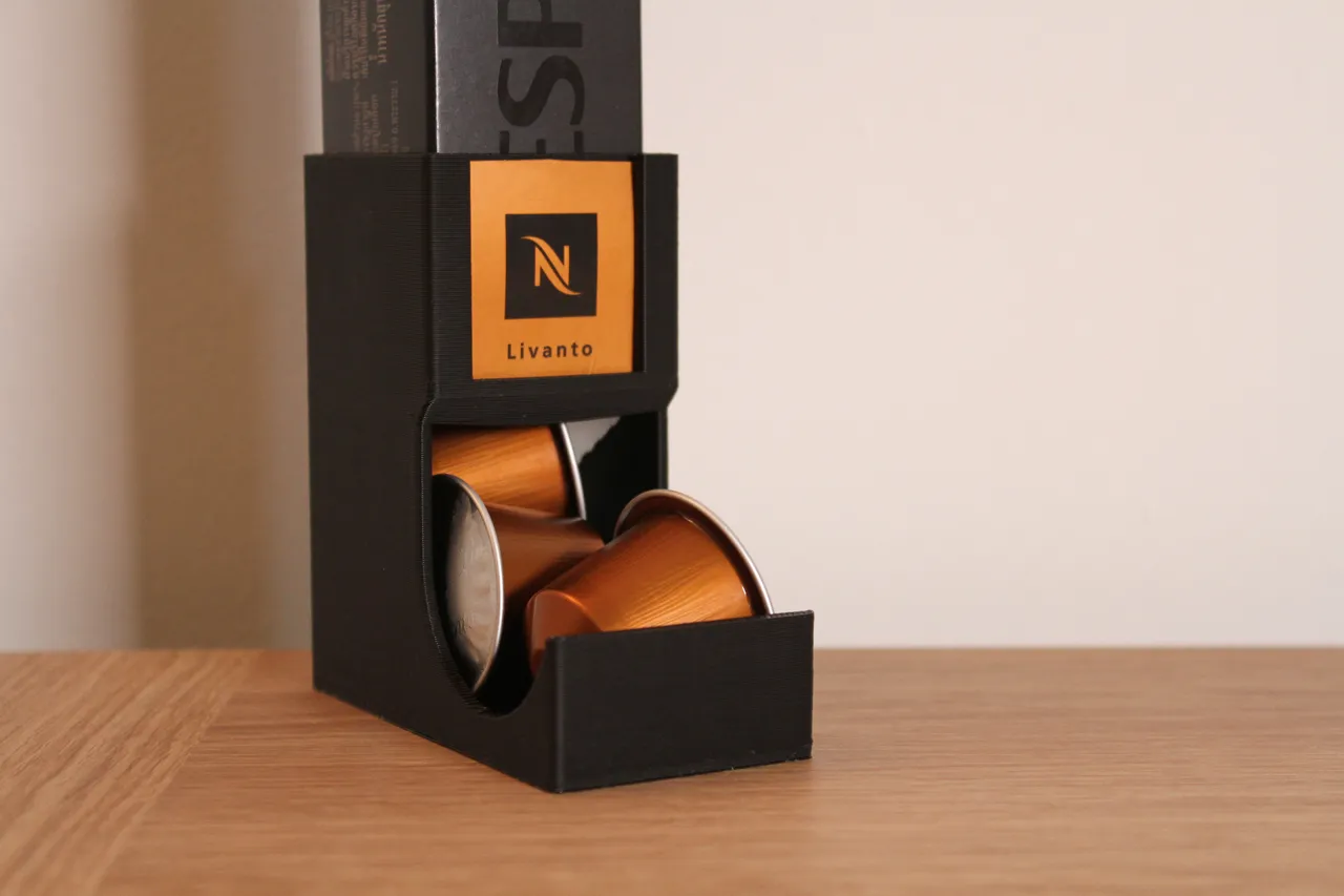 Nespresso Original Pod Dispenser with label Slot view 2