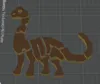 puzzle Brachiosaurus | 2 colors