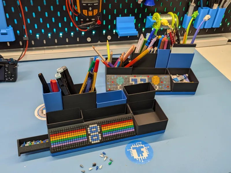 Pixel Pen Holder/Desktop Organizer - Gridfinity 
