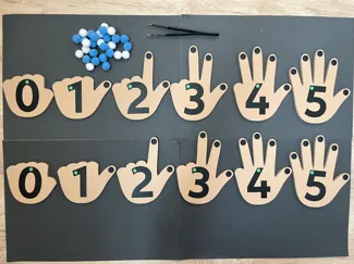 Counting on Fingers - Montessori Educational Tool