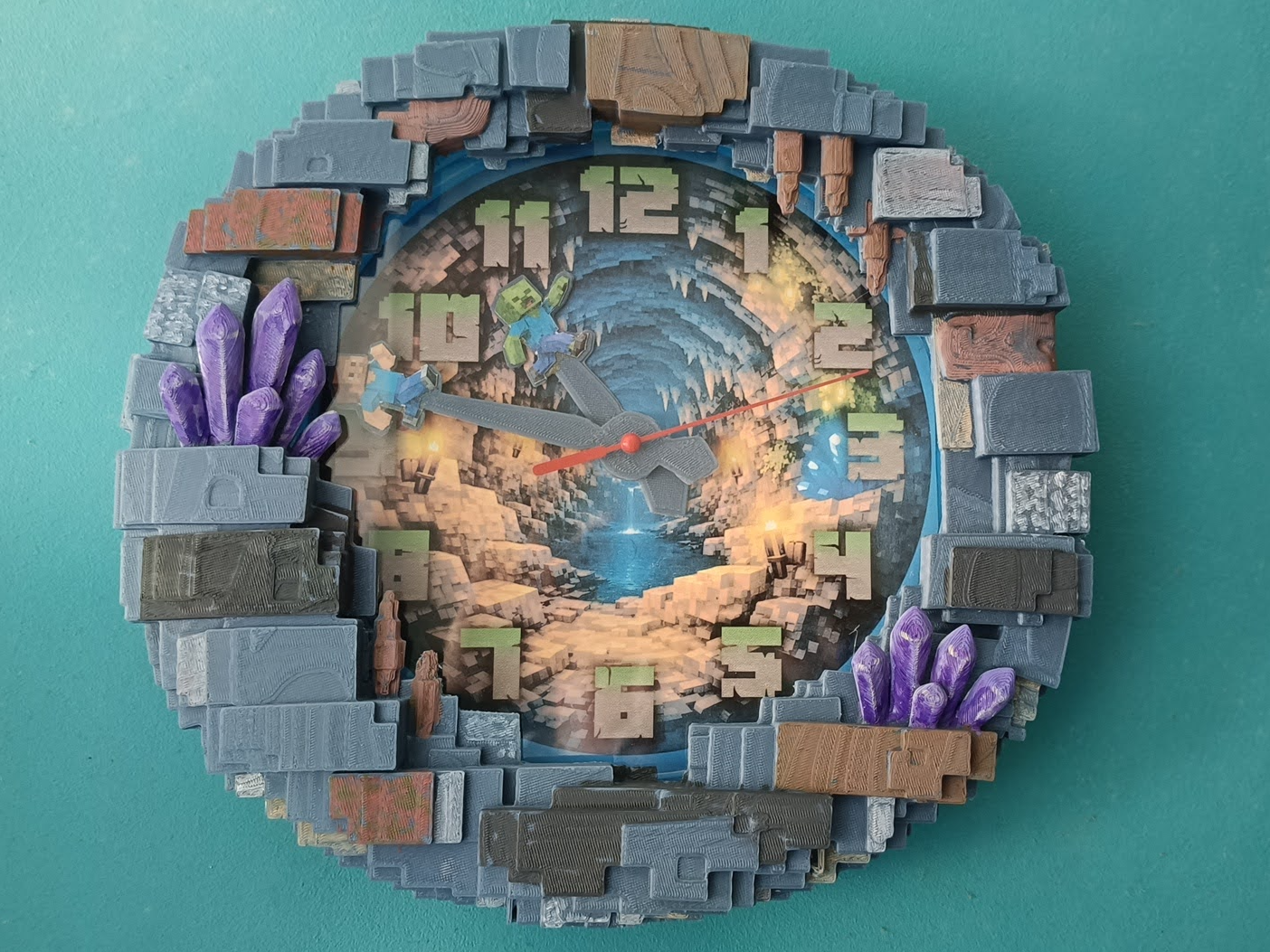 Wall clock Minecraft retheme 